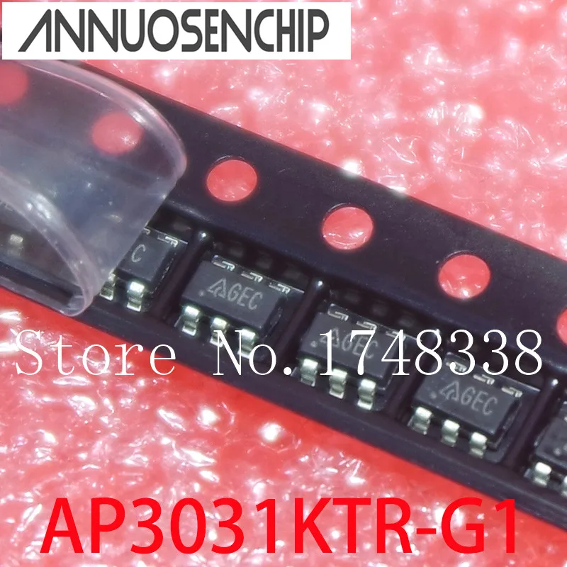 100vnt AP3031KTR-G1 AP3031 spausdinimas: GEC padidinti chip SOT23-6 NAUJOS ORIGINALIOS