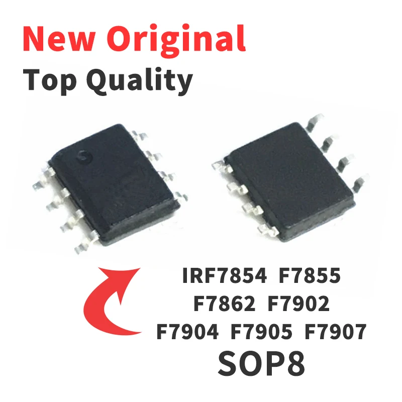 10VNT IRF7854 F7855 F7862 F7902 F7904 F7905 F7907 TRPBF SMD SOP8 Chip IC integrinio Grandyno visiškai Naujas Originalus