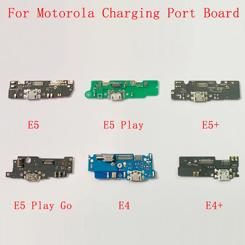 10VNT USB Įkrovimo lizdas Jungtis Valdybos Flex Kabelis Motorola E7 E7P E6 E6S E6+ E5 E5 Žaisti E5+ E5 Žaisti Go E4 E4+ Flex Dalys