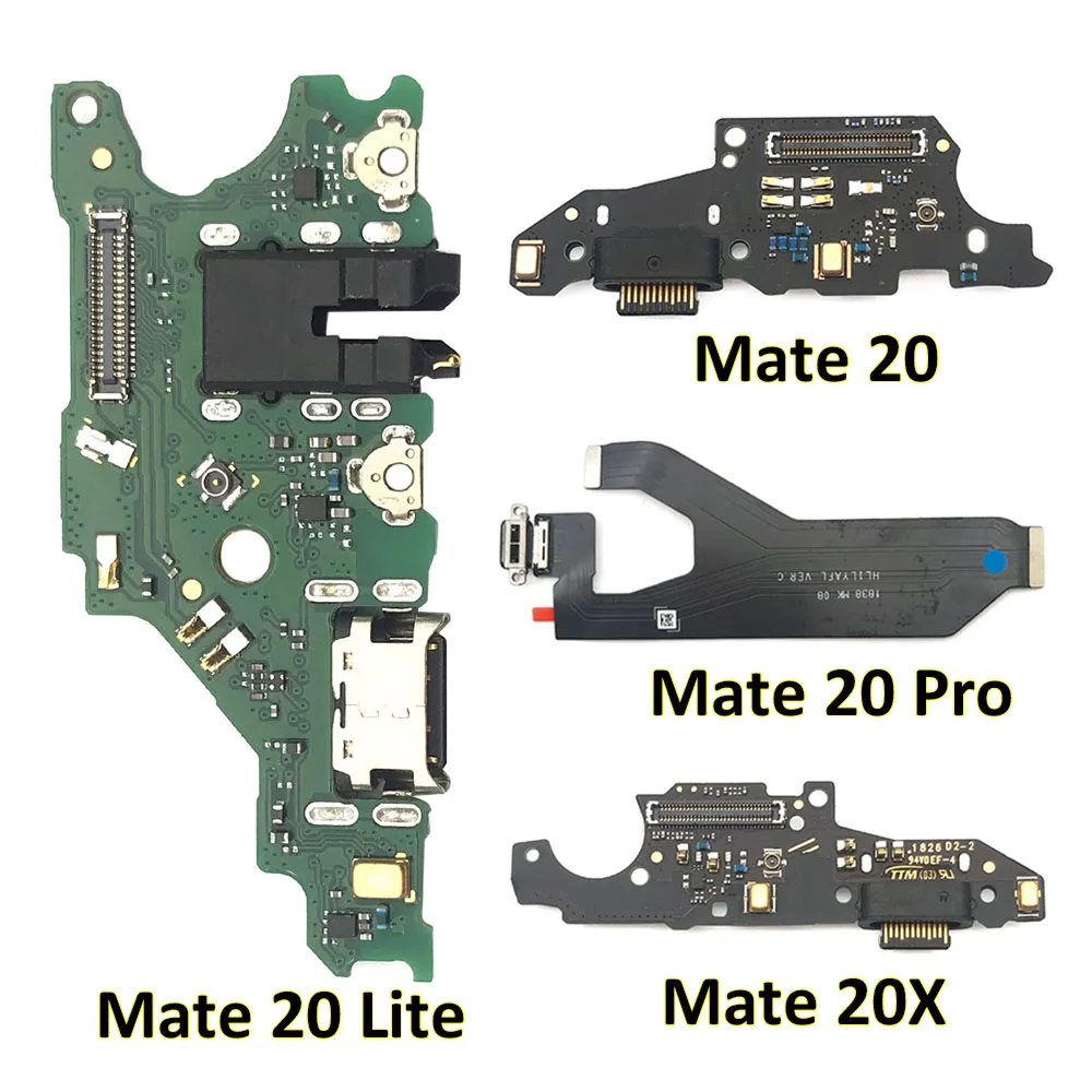 10vnt，100% Originalą Huawei Mate 9 10 20 30 Lite Pro 20X USB Įkroviklis Įkrovimo Dokas Plug Jungtis Mikrofonas Valdybos Flex Kabelis
