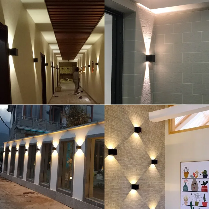 10w Lauko Vandeniui IP65 Sienos Lempa, Modernios LED Sienų apšvietimo Patalpų Sconce Dekoratyvinės šviesos Veranda, Sodas, Kieme Šviesos Dvivietis Vadovas