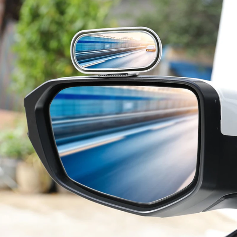 1Pc HD Stiklo Galinio vaizdo Veidrodėlis Klijuoti ant Automobilių aklojoje Veidrodžių 360 Laipsnių Plataus Kampo Parkavimo Pagalba, Veidrodis, Reguliuojamas Sukimosi