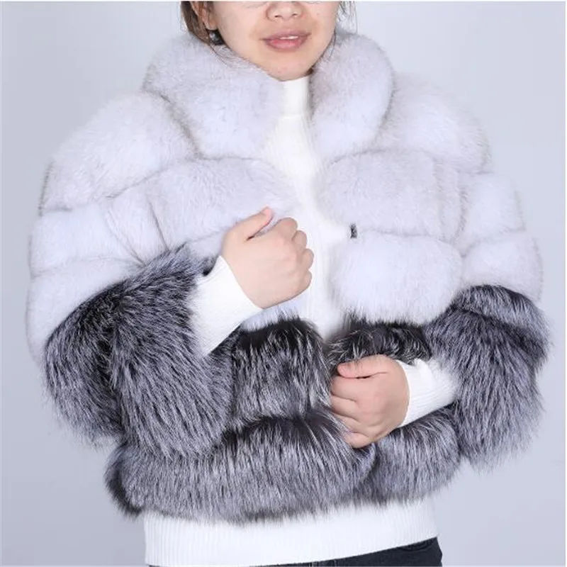 2022 naujas švarkas natūralios odos žolės trumpo kailio odiniai kailiniai paltai moterims parko odos fox fur coat
