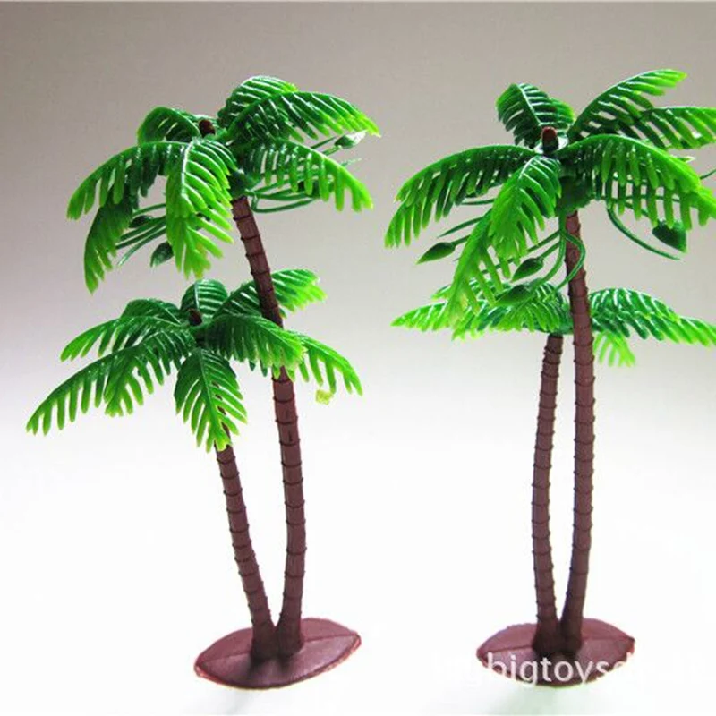20pcs/daug Aukštis 14cm Dirbtinis Kokoso Medžio Smėlio Stalas, Mini Augalai, Medis, Modelį, Vandens Akvariumas Imitavimo Įrenginių Ornamentu