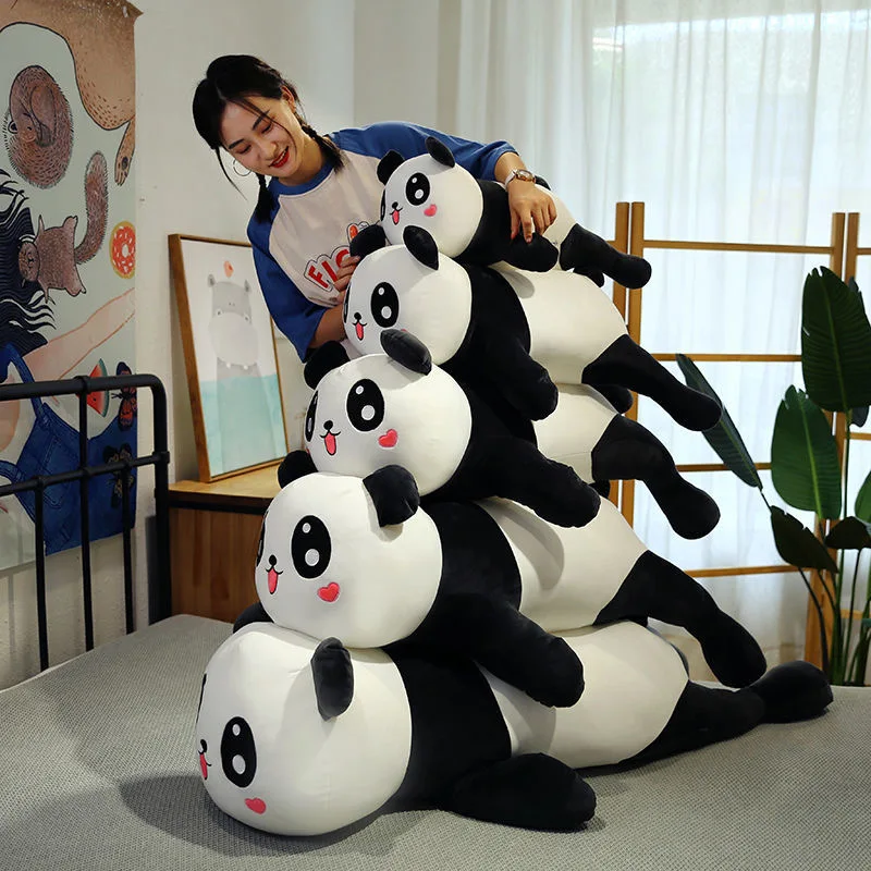 60CM Panda Pliušiniai Žaislai Mielas Kūdikis Didelis Giant Panda Pliušinis iškamša Lėlės, Gyvūnai Žaislas Pagalvę Animacinių filmų Kawaii Lėlės Dovanos