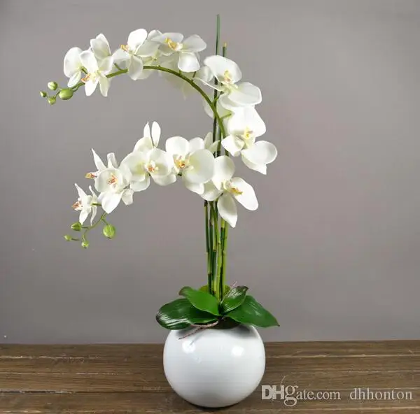 78cm Dirbtinių Drugelių Orchidėja Gėlė Šilko Phalaenopsis Vestuvių Namų PASIDARYK pats Apdailos Netikrą Gėlės