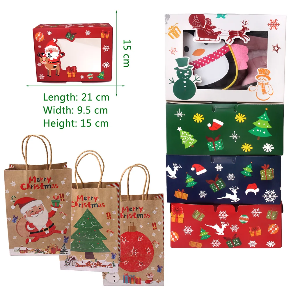A Kawaii Kalėdų Serija Tote Krepšys + Box Red Blue, Green Lantern, Lėlės Žaislas Reikmenys Vaikų Atostogų Dovanų Nemokamas Pristatymas