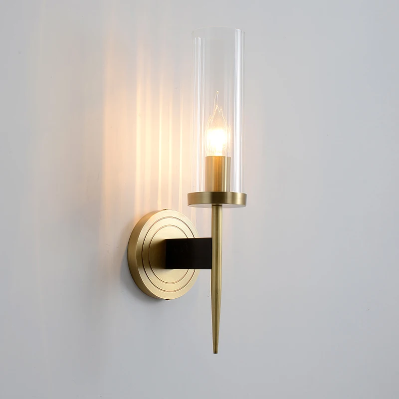 Amerikos klasikinės sienos lempos vonios kambarys šviesos vario naktinės šviesos veidrodėlio lemputė sienos sconces cooper lempos miegamajame šviesos siena+lempos