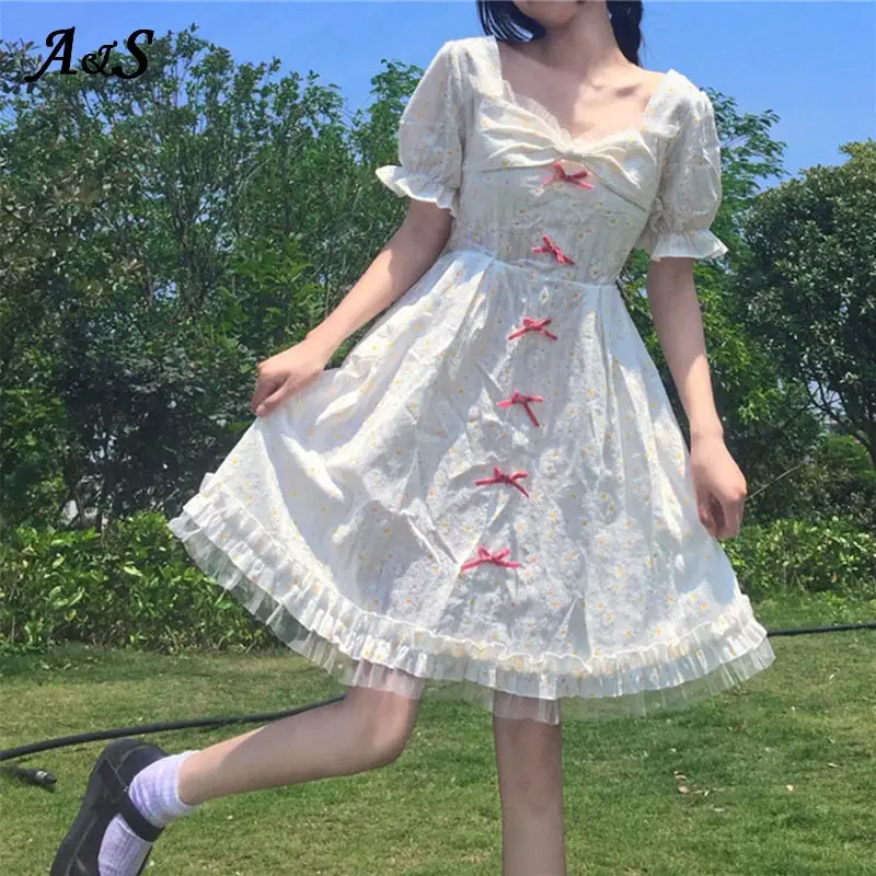 Anbenser Saldus Gothic Lolita Dress Harajuku Cute Girl Suknelės Moterų Japonijos Minkštas Sesuo Stiliaus Suknelė Cosplay Kostiumų Streetwear