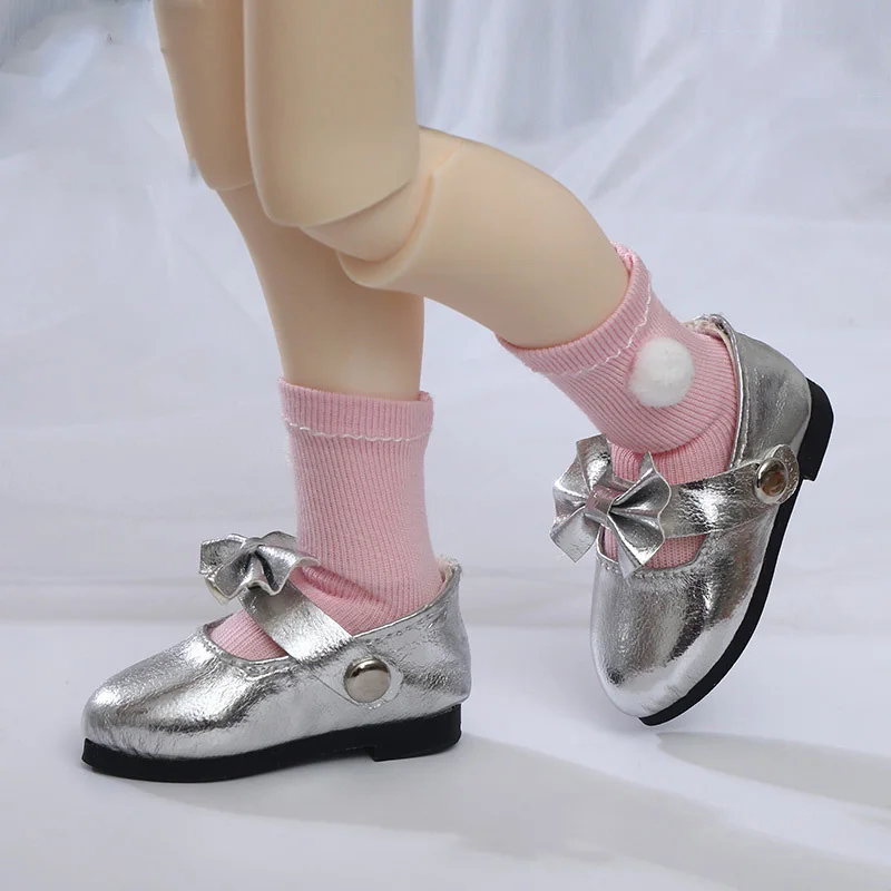BJD Doll batai tinka 1/6 dydžio lėlės mados sidabro laisvalaikio princesė 1/6 batai lėlės priedai