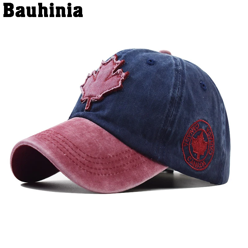 Bauhinia Aukštos Kokybės Kanados Klevo lapas, Vasarinės kepurės Unisex Hip-hop Beisbolo kepuraitę