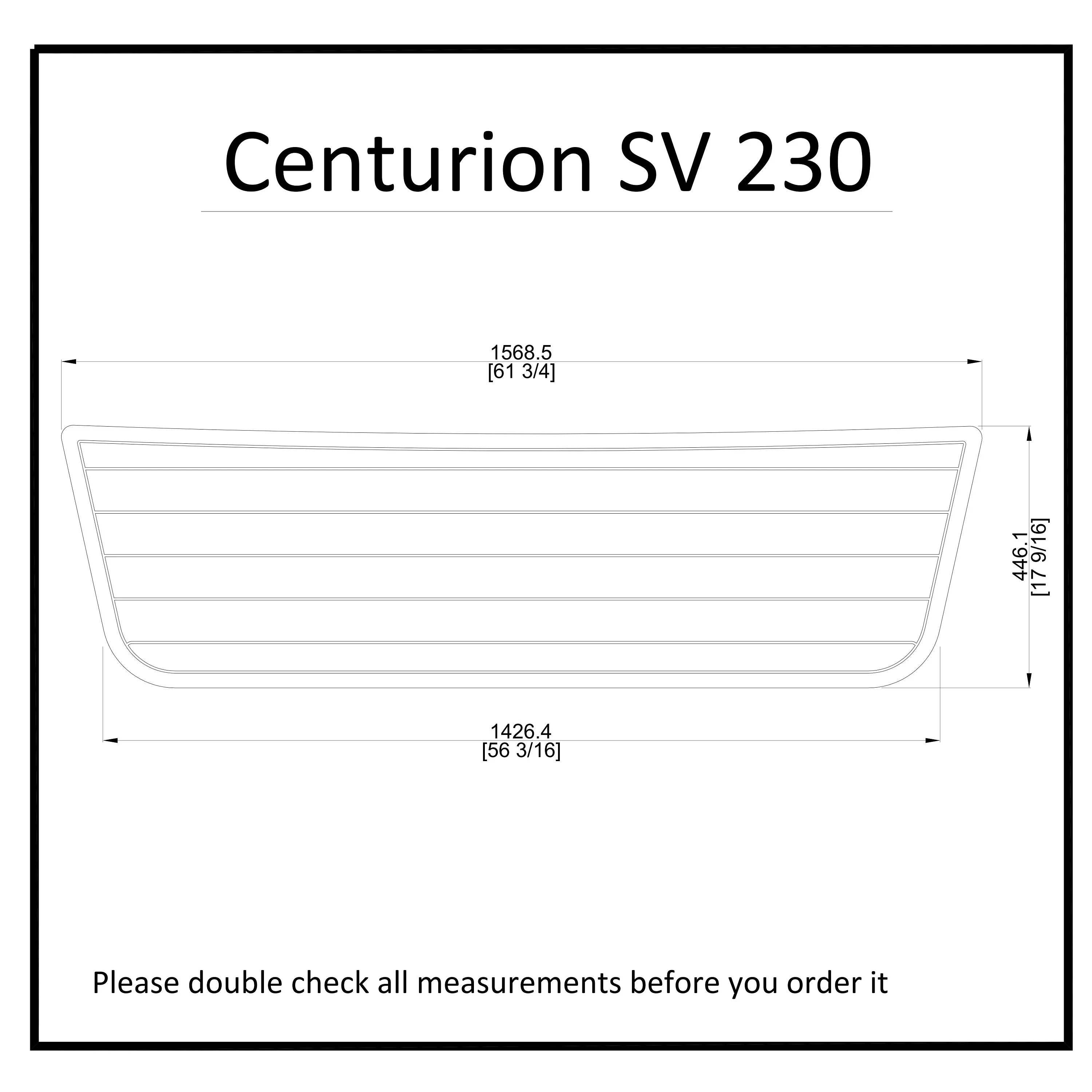 Centurion SV 230 Plaukti Platforma Valtis EVA Dirbtiniais Putų Tiko Denio Grindų Padas