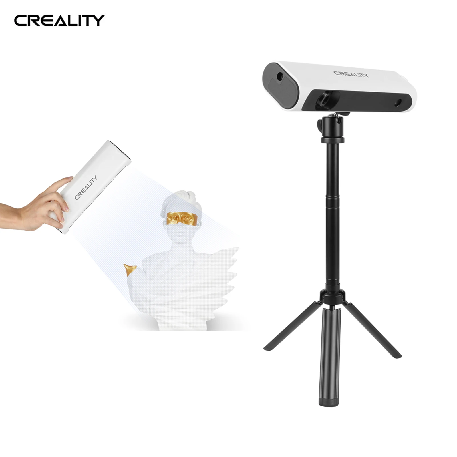 Creality CR-SCAN 01 Nešiojamas Kišeninis Automatinis Skenavimas, 3D Skeneris Didelis Tikslumas 0,1 mm 3D Spausdinimo Pramonės Projektavimo Modeliavimas