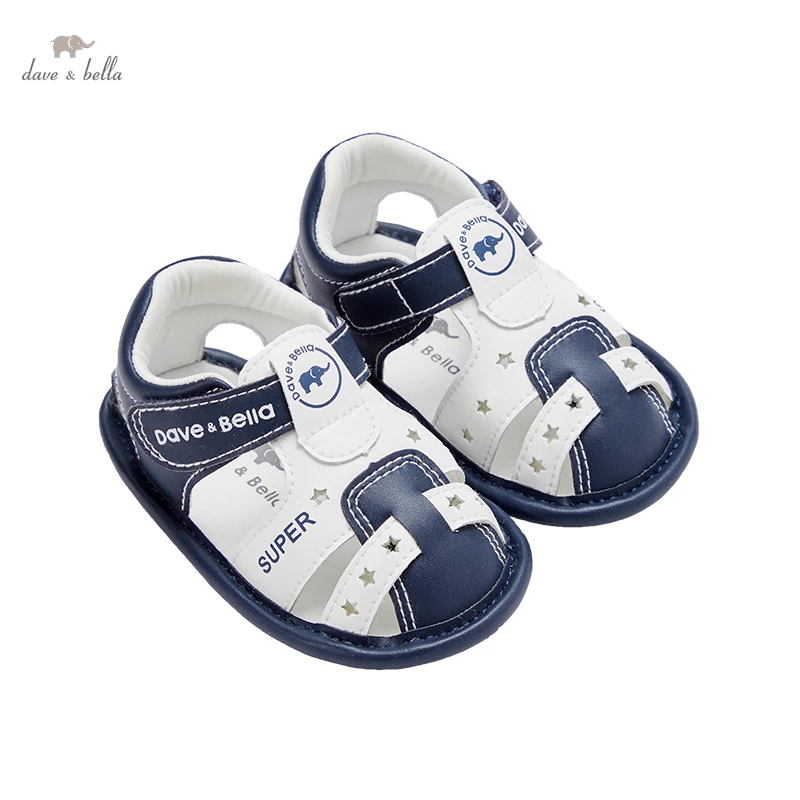 DB2222053 Dave Bella vasaros mados kūdikių berniukų kratinys pirmą vaikštynės atsitiktinis naujas gimęs berniukas batai