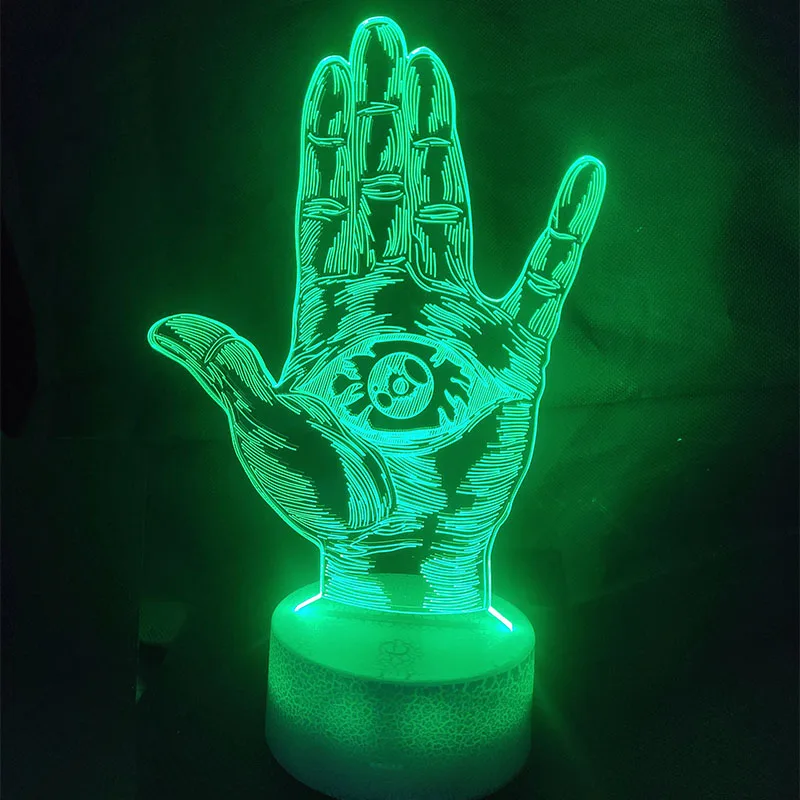 Daktaras Keista 3D Stalo Lempa Akrilo LED Nakties Šviesos Touch 7 Spalva Keičiasi Šalies namų Dekoratyvinės Šviesos vaikai dovanų Žaislas
