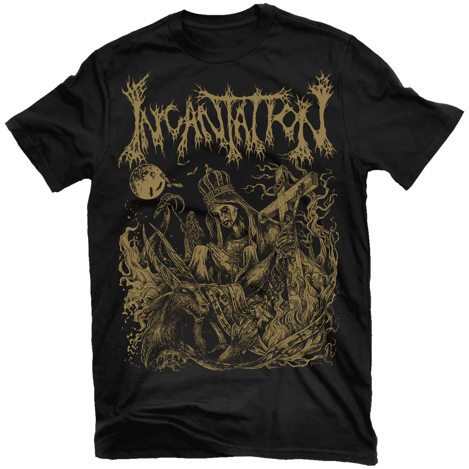 Death Metalo grupė Roko Albumas, Pragaras Laukia T-Shirt Naujas 100% Medvilnės, trumpomis Rankovėmis O-Kaklo Harajuku Atsitiktinis Vyrai T-shirt Streetwear