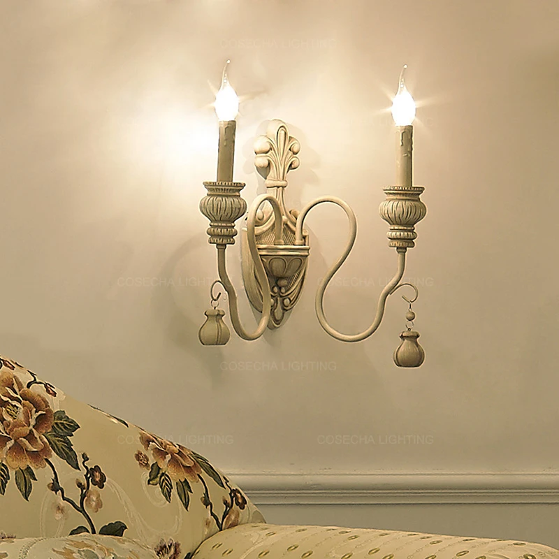 Derliaus baltos medienos sieniniai šviestuvai retro naktiniai sienos sconce, miegamojo patalpų interjero namų šviesos dekoratyvinės sienų šviesos loft dekoras