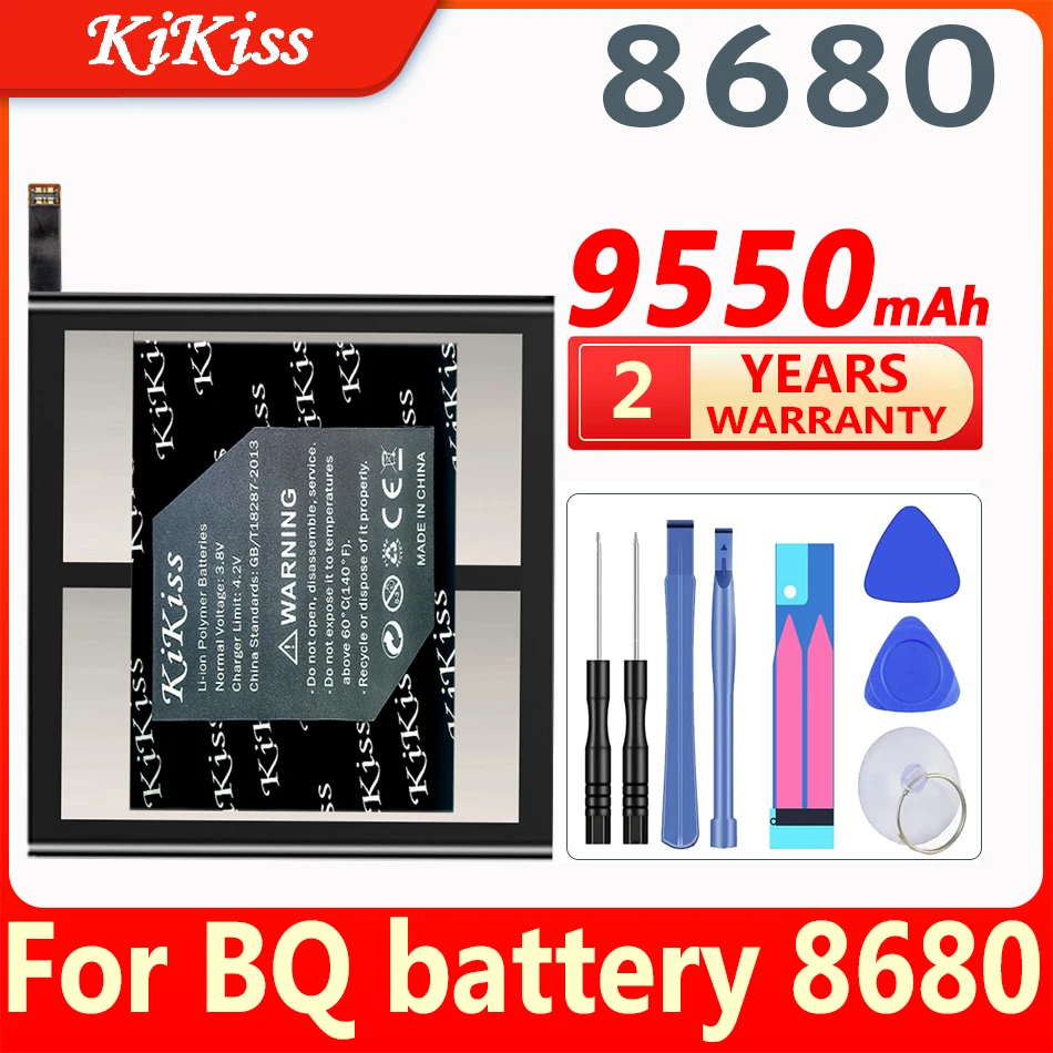 KiKiss 9550mAh Bateriją už BQ Bq Baterija 8680 Tablet PC