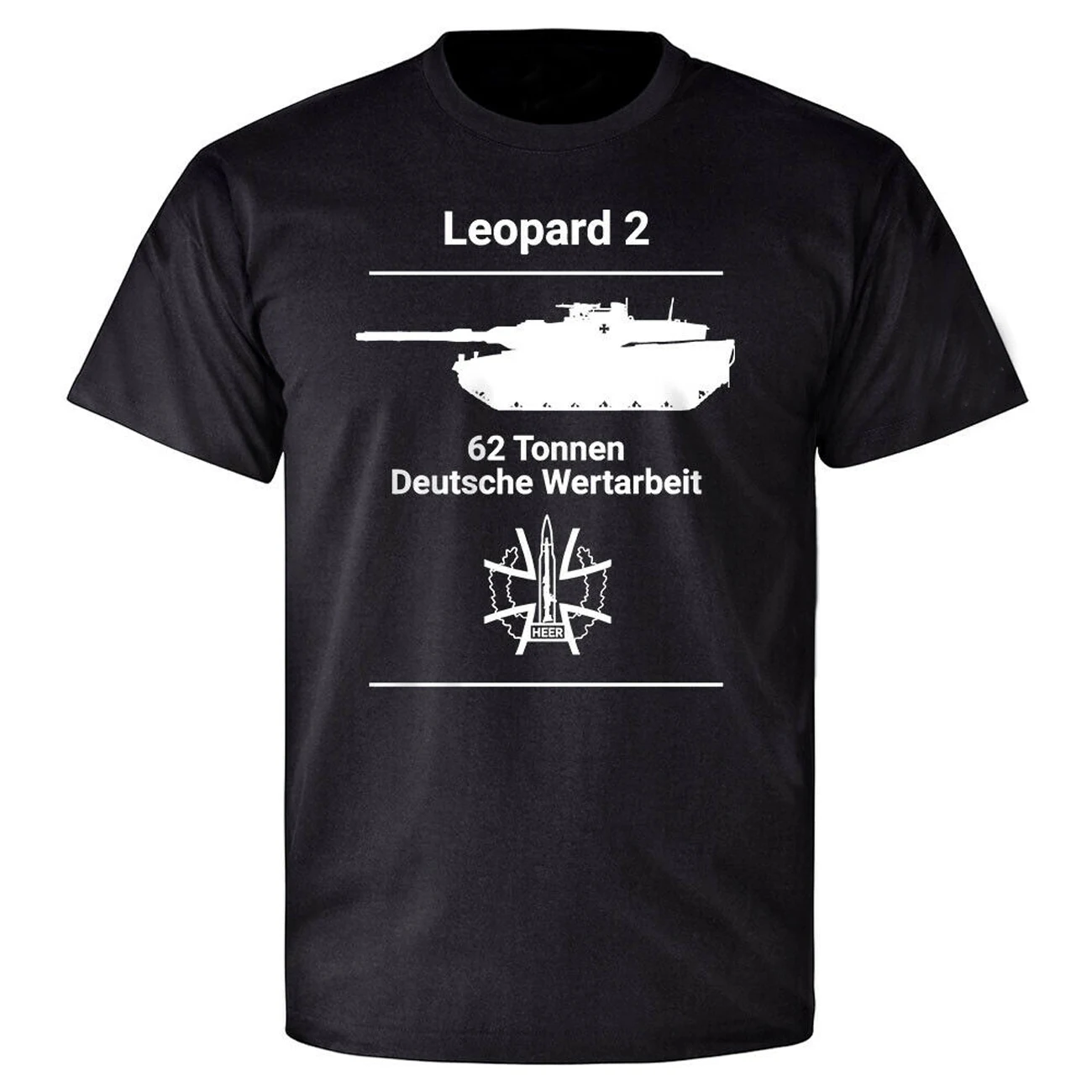 Leopard 2 Bakas 62 Tonų Deutsche Wertarbeit Leo 2A7 Panzer T-Shirt. Vasaros Medvilnės trumpomis Rankovėmis O-Neck T Shirt Mens Naujas S-3XL