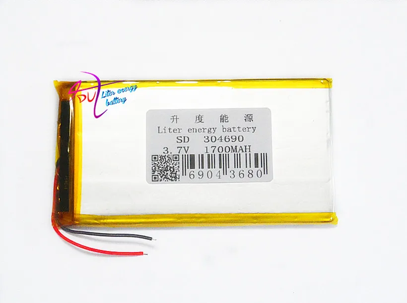 Litro energijos baterija Polimero baterijos 304690 3.7 V 1700MAH 304590 ebook tablet navigacijos elektros