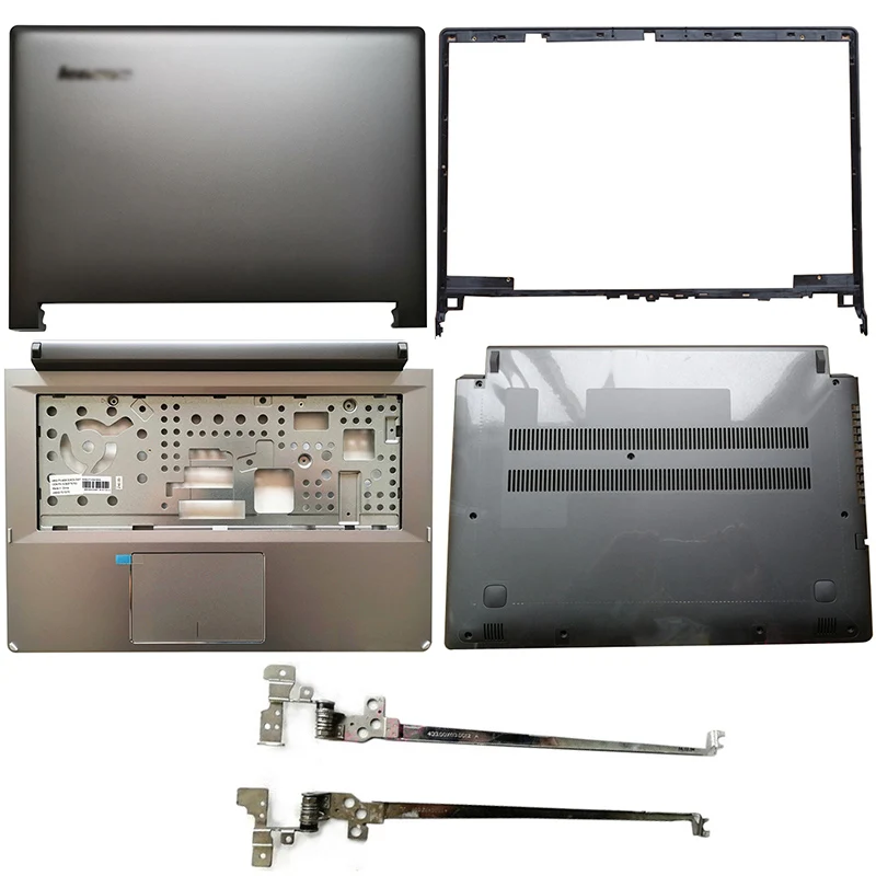 NAUJAS Lenovo Flex 2 14 Nešiojamas LCD Back Cover/Front Bezel/Vyrių/Palmrest/Apačioje Atveju, Pilka 5CB0F76786
