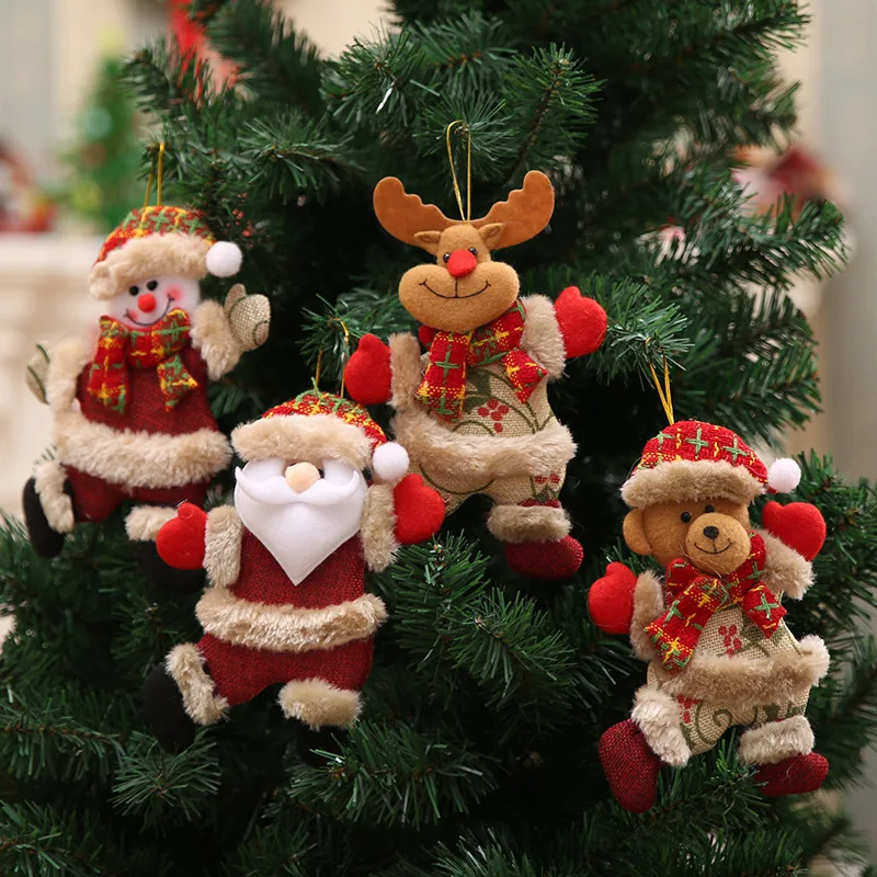 Naujas 2019 Linksmų Kalėdų Lėlės Dovana Kawaii Santa Claus Sniego Medis, Žaislai Vaikams, Lėlės, Papuošalai, Namų Pliušinis Sienos Stuff