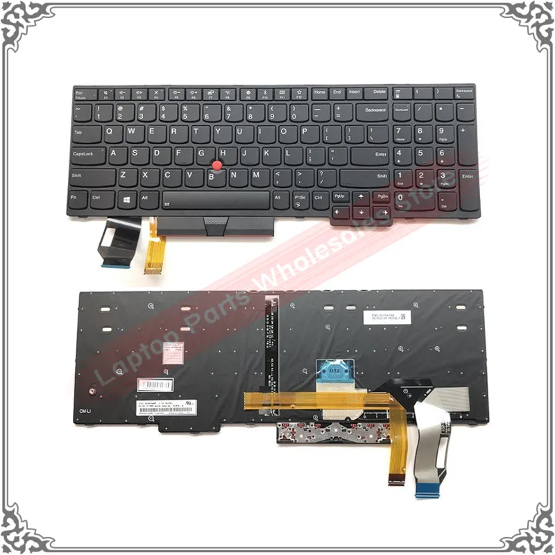 Nešiojamas US klaviatūra IBM Lenovo thinkpad E580 L580 L590 P52 P72 E590 E585 E595 01YP680 01YP640 US Klaviatūra Su apšvietimu