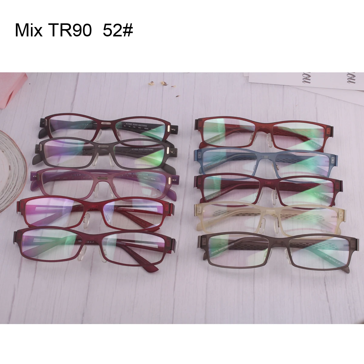 Optiniai stiklai moterų Stačiakampio formos 안경테 lentes geras lankstumas super lengvas raudonas Nailono akinius didmeninės prekybos skatinimo gamyba