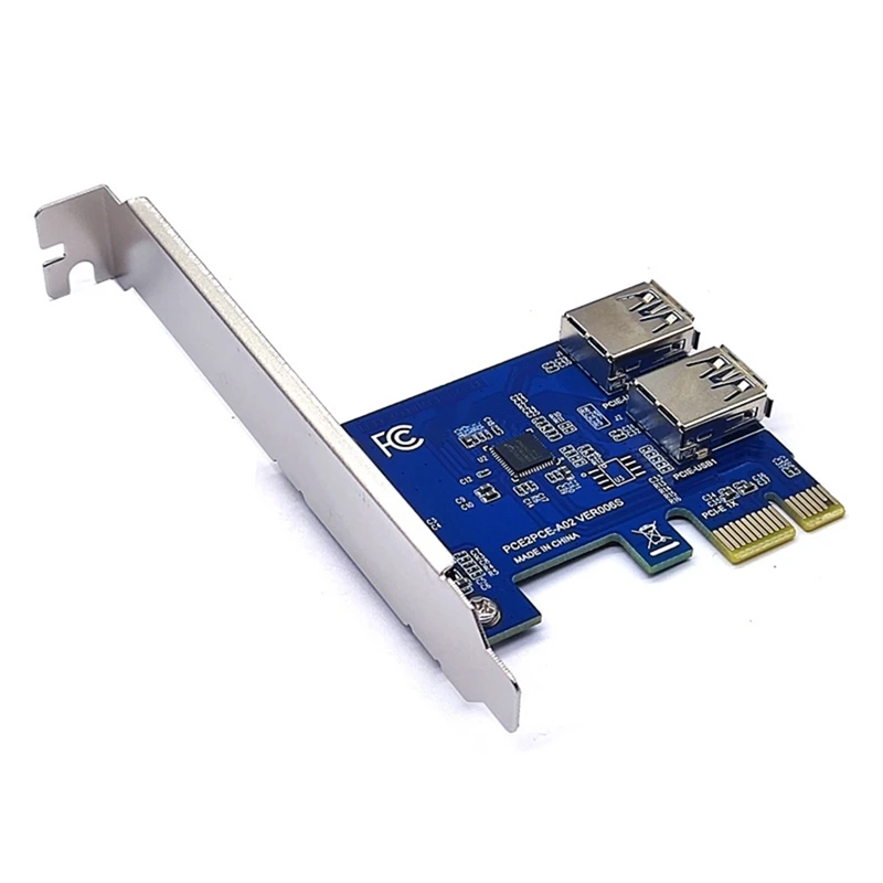 PCI-E 1, 2 PCI Express 1X Lizdą, Išorės Riser Card Adapteris Valdybos Pcie Port Multiplier Kortelę Bitcoin Kasybos Mašinos