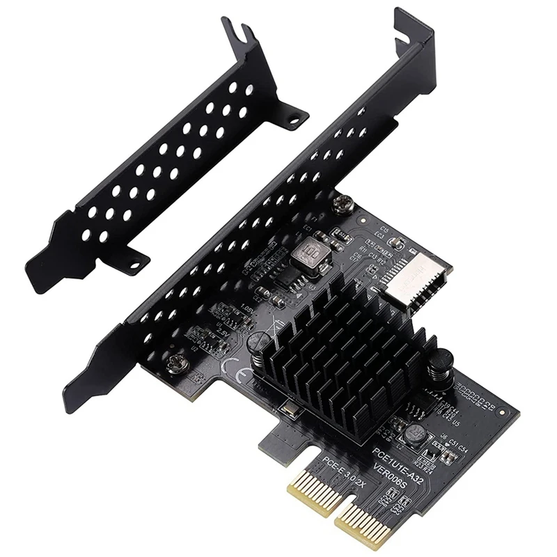 PCI-E Riser Card PCI-E 2X USB3.1 Priekinis Mygtuką-A Atgal Plėtros Kortelę ar Gen2 Plėtros Kortelę 10Gbps ASM3142 Meistras