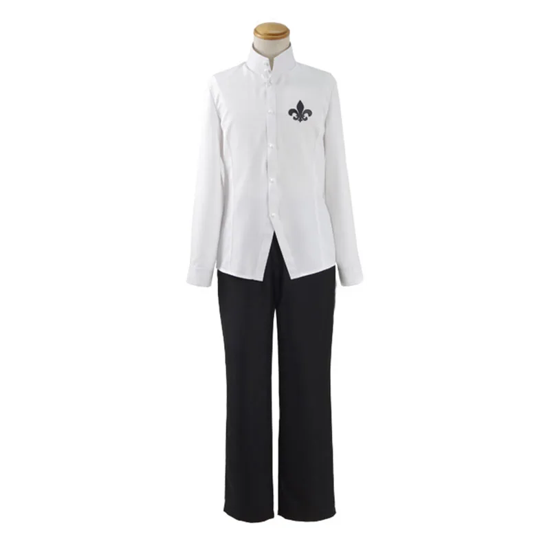 Persona 5 Yusuke Kitagawa Cosplay Kostiumas Naujas P5 Mokyklines Uniformas Balti Marškiniai, Juodos Kelnės 11