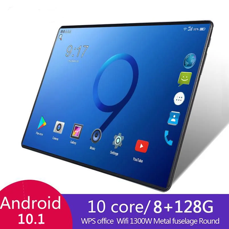 Plačiai Naudojamas jutiklinis ekranas 10 colių android tablet 8GB +128GB Android 10.1 aišku, grotuvas, muzikos, vaizdo kameros
