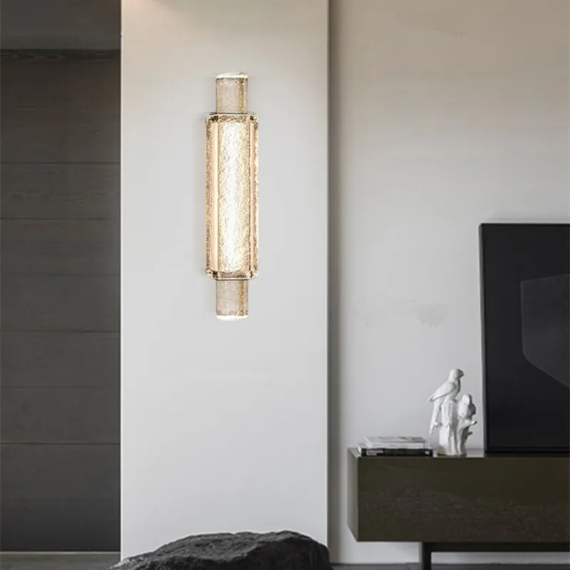 Postmodernios kristalų sienos šviesos diodų (LED) Patalpų Dekoro Šiaurės prabangių lengvųjų Veidrodis Miegamojo lovos Palėpėje Paprastas Laiptų dizaineris sienos lempos