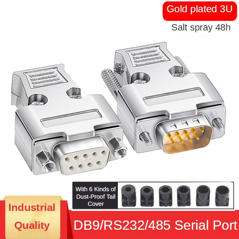 Pramoninės klasės DB9 serial port header vyrų ir moterų RS232/485 jungtis 9 pin 9P jungtis 9 pin COM port jungtis 232