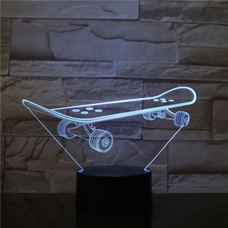 Riedlenčių 3D LED Naktį Lempos Romantiškas Miegamasis Stalo Lempa Valentino Dovanos Mėgėjams Poros Vaikai Miega Šviesos 3D-2195
