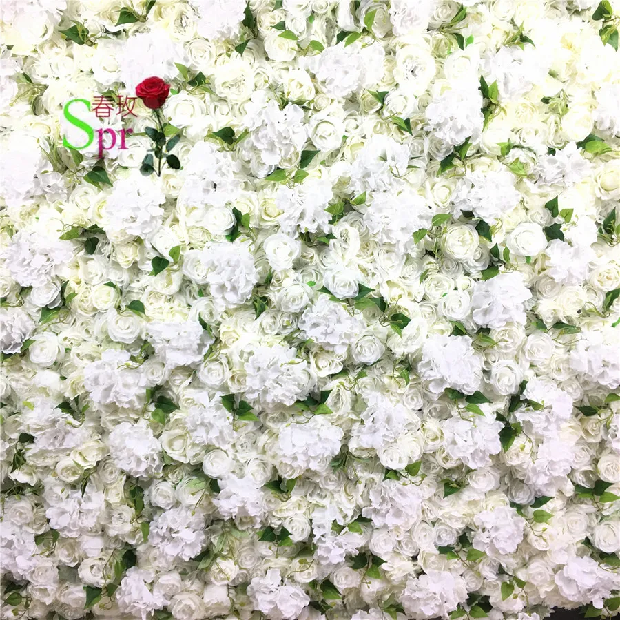 SPR Gera Priccheap Vestuvių Dekoravimas Hydrangea Su Rožių Dirbtinio Šilko Gėlių Sienos