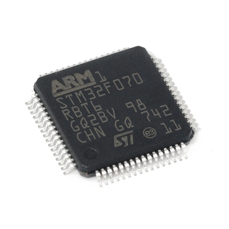 STM32F070RBT6 F070RBT6 LQFP64 Paketo 64-LQFP Įterptųjų Mikrovaldiklis Chip IC integrinio Grandyno visiškai Naujas Originalus