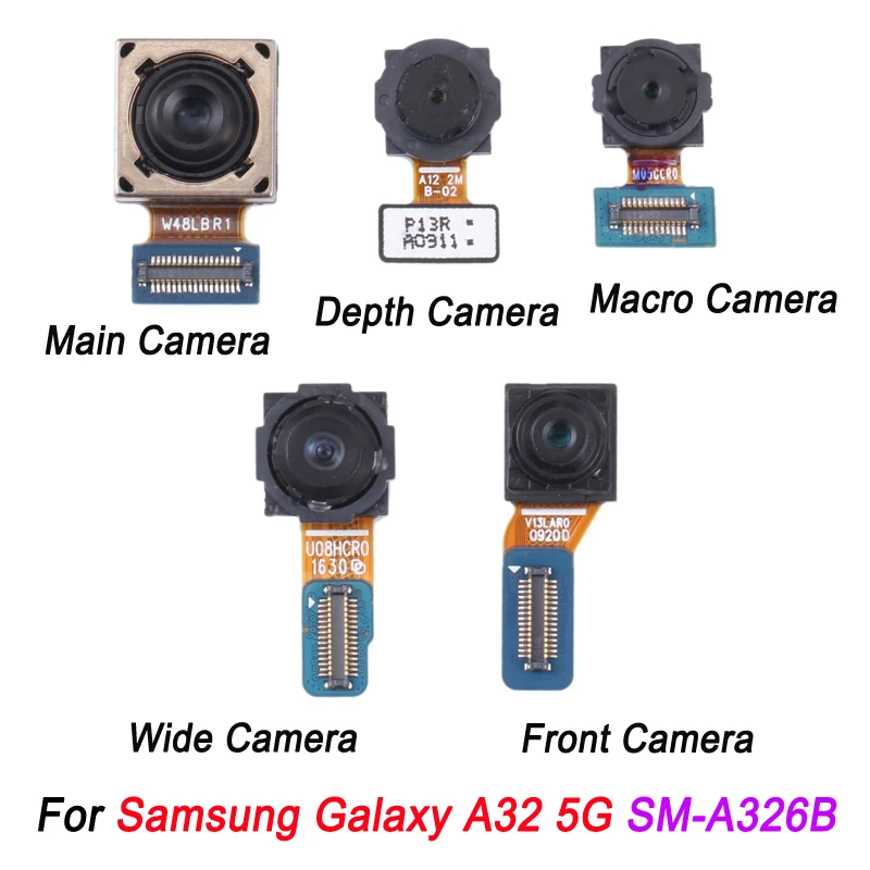 Samsung Galaxy A32 5G SM-A326B Originalus Kamera Nustatyti Nugaros Galinės Kameros (Gylis + Makro + Pločio + Pagrindinė vaizdo Kamera) + Priekinė Kamera