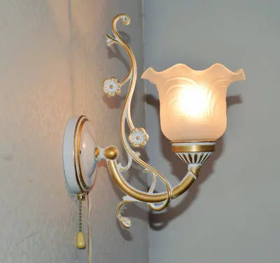 Sienos lempa mados antikvariniai šviestuvai, miegamojo lovos veidrodis lempos šviesos laiptų koridoriuje sienos lempos diržo pullswitch