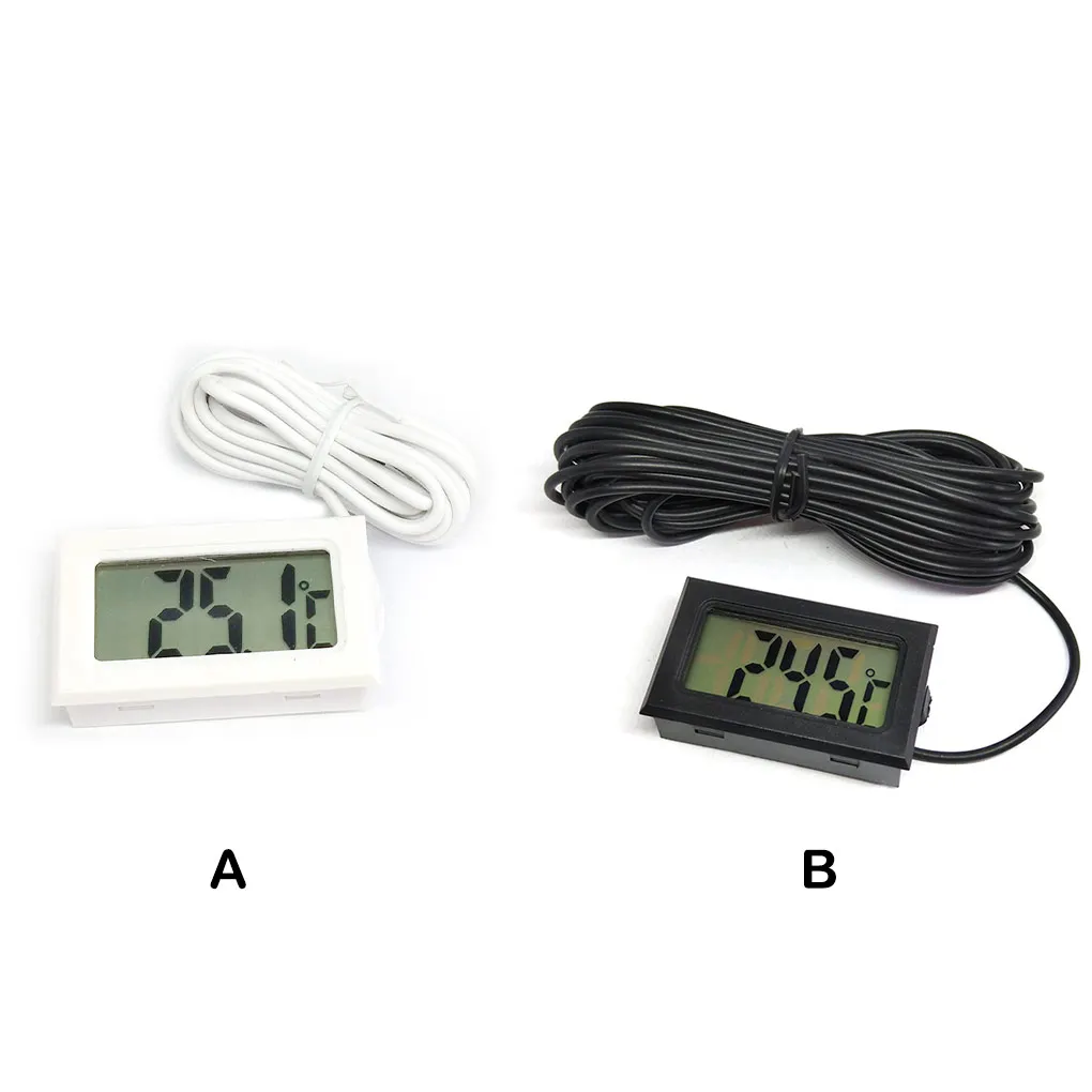 Skaitmeninis Termometras su Zondu Oro Temperatūros LCD Ekranas Testeris Automobilinis Šaldytuvas Drėgmėmačiu Indikatorius Priedai