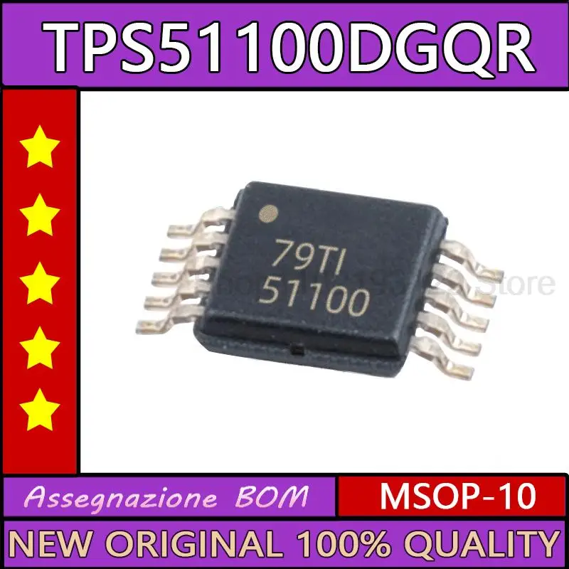 TPS51100DGQR TPS51100 MSOP-10 Naujas originalus ic mikroschemoje