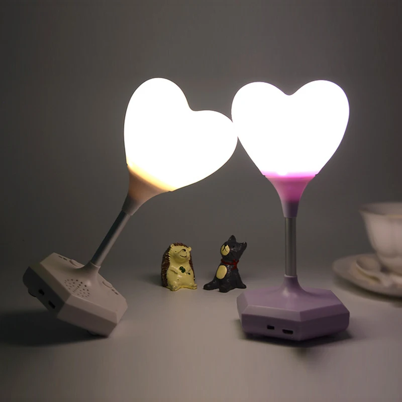 USB Įkraunama Romantiškos Meilės Širdis LED Nakties Šviesos Touch Control Stalo Lempa Valentino Dieną Jubiliejų Dovana, Namų Dekoro Juosta