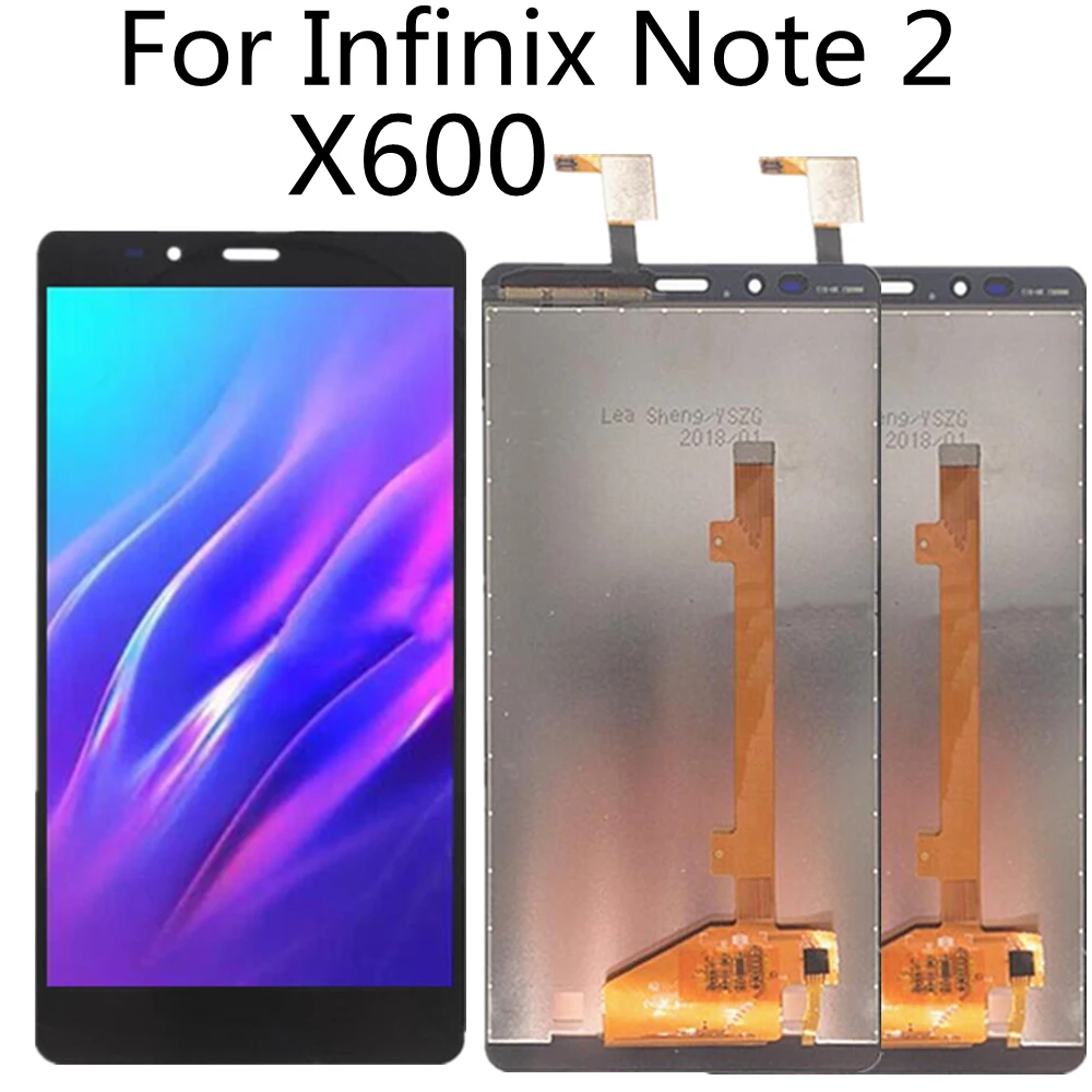 Už Infinix 2 Pastaba Note2 X600 LCD Ekranas Jutiklinis Ekranas skaitmeninis keitiklis Asamblėjos Pakeitimo