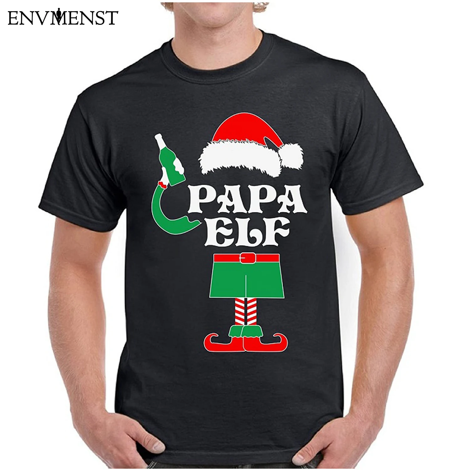 Vizor Papa Elf Kalėdos Marškinėliai Papa Elf Marškinėliai Vyrams Papa Elf Kostiumas T-Shirt Bjaurusis Kalėdų Tshirts Vyrų Kalėdos Dovanas