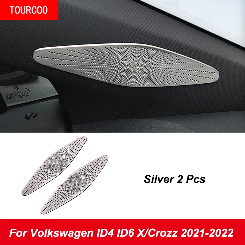 Volkswagen ID4 ID6 X/Crozz 2021-2022 statramsčio Galinių Durelių Garso Apsauginis Dangtelis iš Nerūdijančio Plieno Lipdukas Modifikuoti Priedai