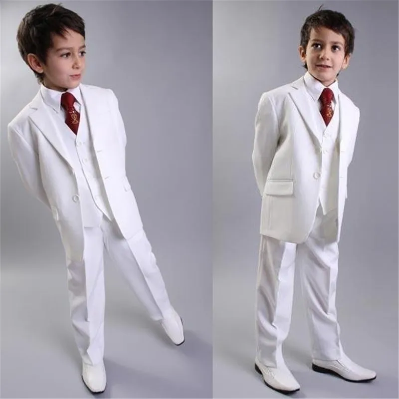 Žavinga Žingsniu Atvartas švarkas berniukai Du Mygtukai Tuxedos Vaikas Berniukas Vestuvių Kostiumą Berniukų Drabužiui Custom-made (Striukė+Kelnės+Liemenė)